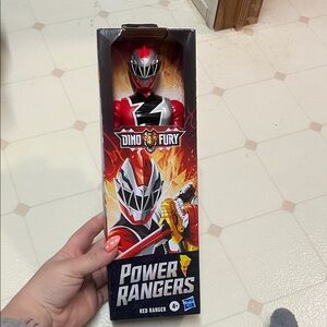 Hasbro Power Rangers Dino Fury Red and White Ranger Figure